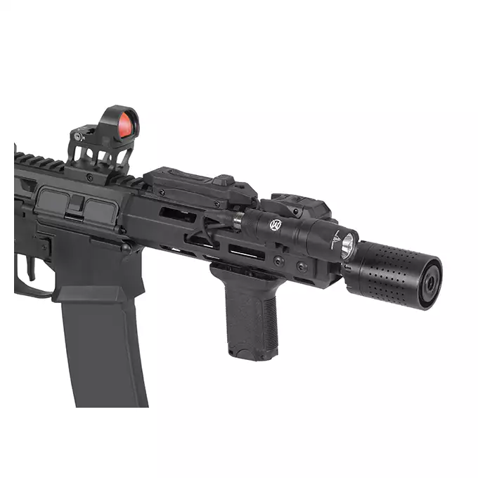 [Zestaw] Taktyczna latarka v300 - dark earth [WADSN] + Włącznik chwilowy do latarki - black [WADSN]