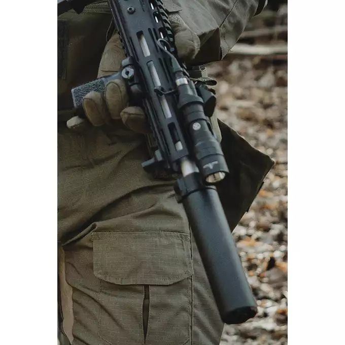 [Zestaw] Latarka karabinowa M300A MINI SCOUT - black [WADSN] + Montaż pod Włącznik Żelowy AN/PEQ -  Picatinni [WADSN]