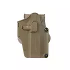 [Zestaw] Kabura Per-Fit do ponad 80 modeli pistoletów - Tan [Amomax] + Sztywny pas L z klamrą QD - TAN [8FIELDS]