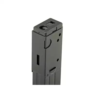 [Zestaw] Replika pistoletu maszynowego MP40 Full Metal AEG - Black [AGM] + Magazynek mid-cap na 120 kulek do serii MP40, STEN [AGM]