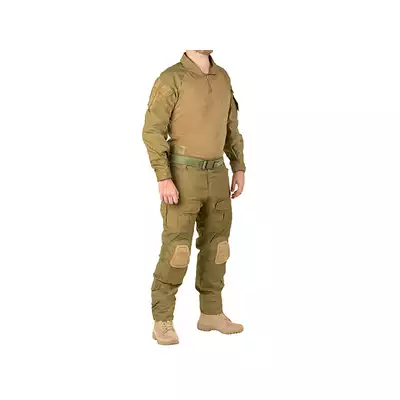 [Zestaw] Mundur wojskowy rozmiar L - Khaki [8FIELDS] + Sztywny pas L z klamrą QD - TAN [8FIELDS]