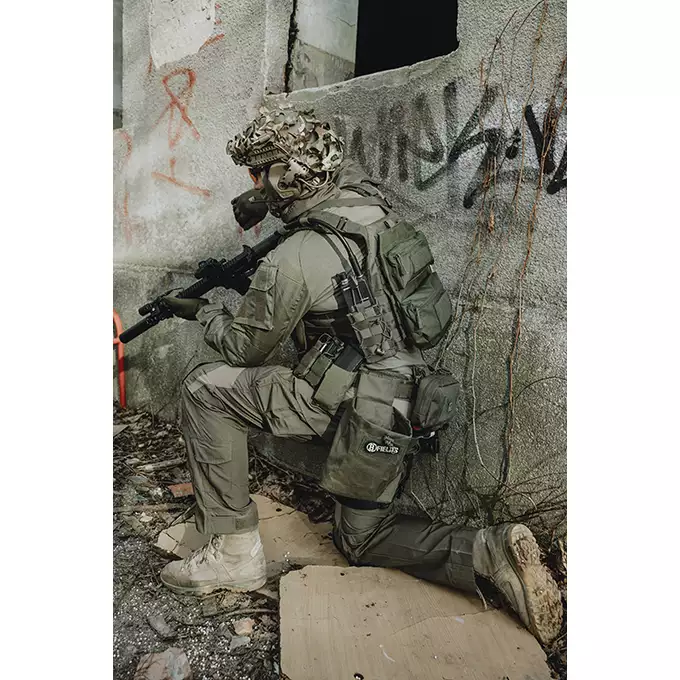 [Zestaw] Mundur wojskowy rozmiar XL - Olive Green [8FIELDS] + Sztywny pas XL z klamrą QD - OLIVE [8FIELDS]