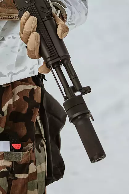 PBS-1 Mini Airsoft Silencer for AK Series - Black [5KU]