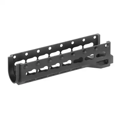 [Zestaw] Łoże Alpha Key-Mod do AK - Black [5KU] + Nakładka Alpha Picatinny do AK - Black [5KU] + Komplet polimerowych szyn montażowych - MLOCK/Key-mod - Black [MP]