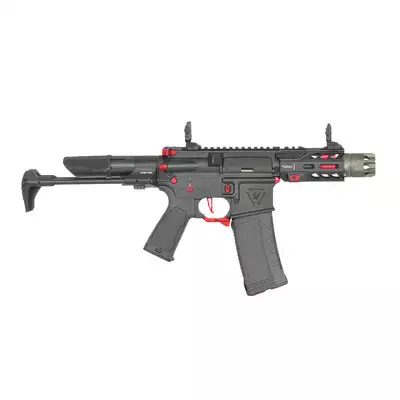 Replika Karabinka Strike industries 4&quot; Raiders Competition PDW - Red [EMG]