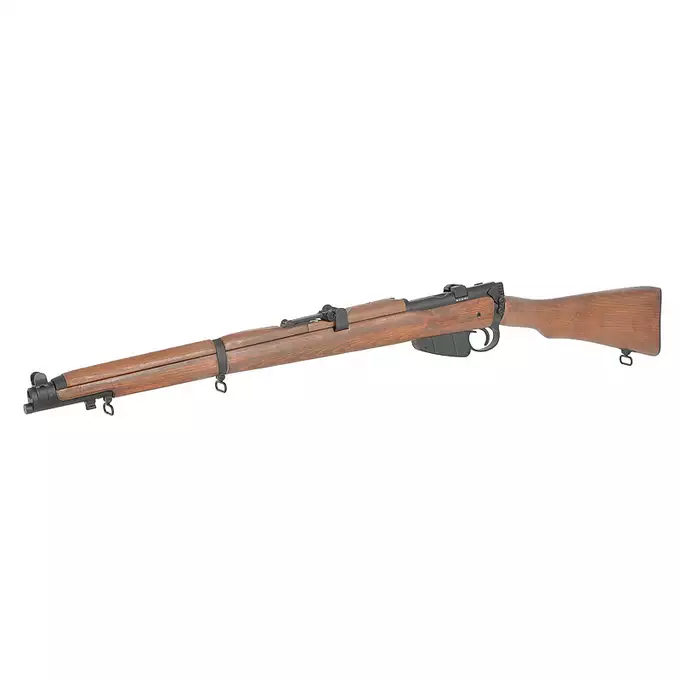 WWII SMLE No.1 MK III Bolt-Action Rifle Replica - Real Wood [Double Bell]