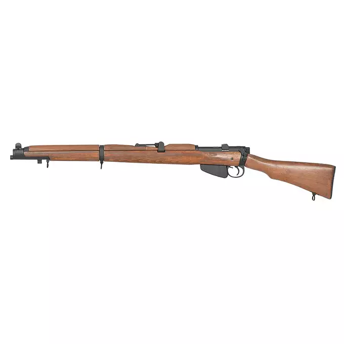 WWII SMLE No.1 MK III Bolt-Action Rifle Replica - Real Wood [Double Bell]