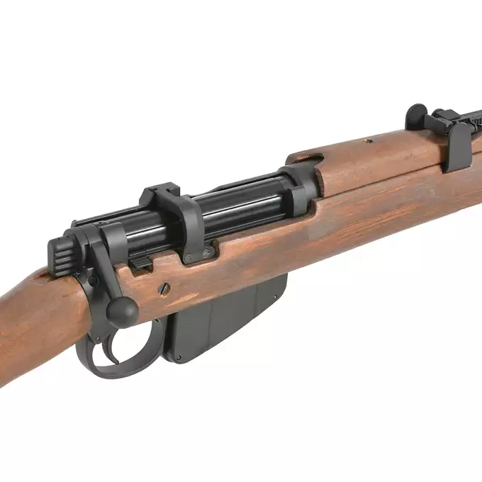 WWII SMLE No.1 MK III Bolt-Action Rifle Replica - Real Wood [Double Bell]