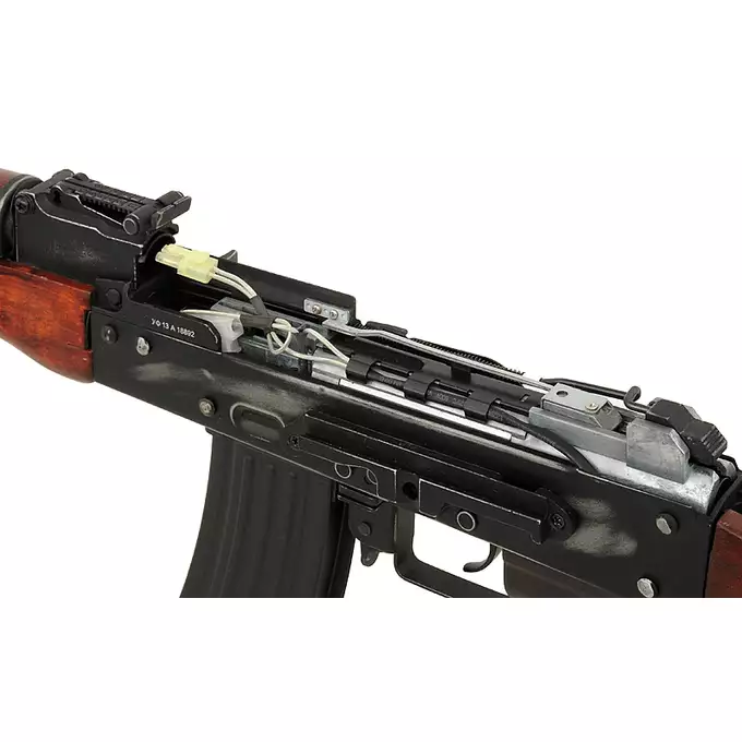 [Zestaw] ASK201A EBB Full-Metal (Vintage Style) [APS] + Magazynek Mid-Cap na 180 kulek do AK12 [WELL]
