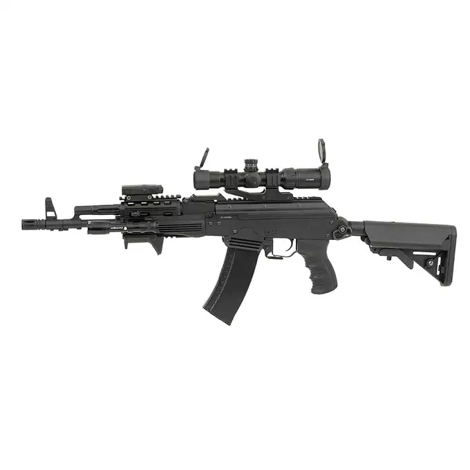 [Zestaw] ASK209 Tactical EBB Full-Metal [APS] + Magazynek Mid-Cap na 180 kulek do AK12 [WELL]