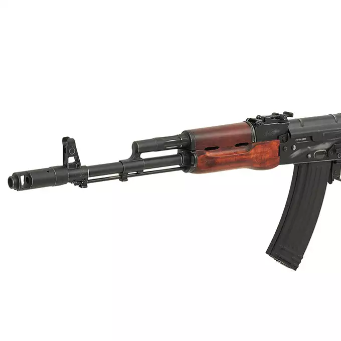 [Zestaw] ASK201A EBB Full-Metal (Vintage Style) [APS] + Magazynek Mid-Cap na 180 kulek do AK12 [WELL]