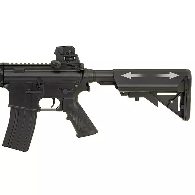 [Zestaw] CM.517 [CYMA] + Stalowy magazynek Mid-Cap na 150 kulek do serii AR-15/M4 - Black