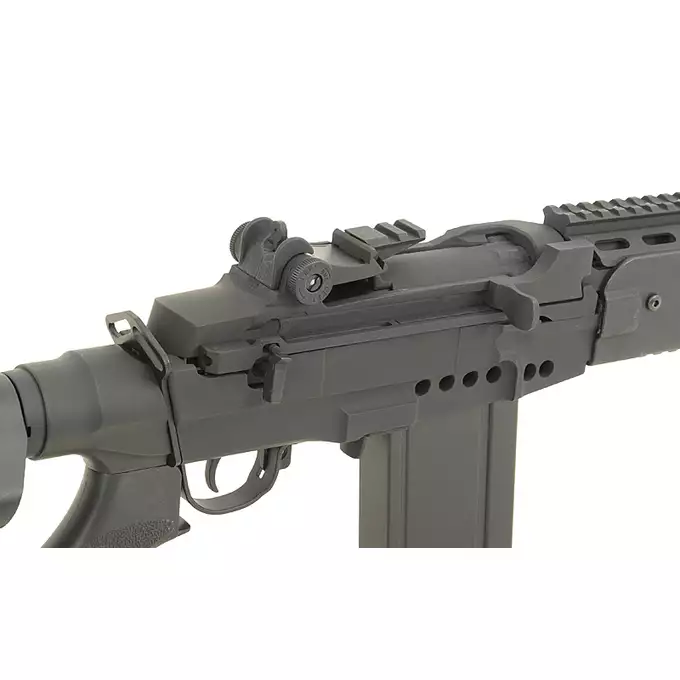 [Zestaw] CM.032 EBR black style [CYMA] + Stalowy magazynek Mi-Cap na 180 kulek do serii M14 - Black [CYMA]