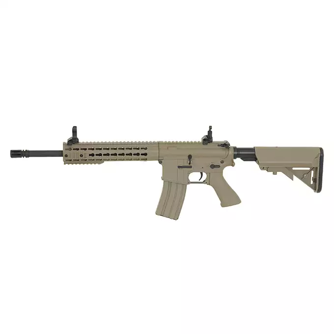 [Zestaw] CM.515 - Dark Earth [CYMA] + Stalowy magazynek Mid-Cap na 150 kulek do serii AR-15/M4 - Black