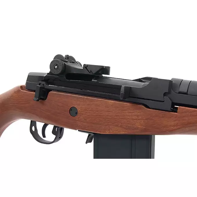 [Zestaw] CM.032 replika karabinu M14 - Wooden Style [CYMA] + Stalowy magazynek Mi-Cap na 180 kulek do serii M14 - Black [CYMA]