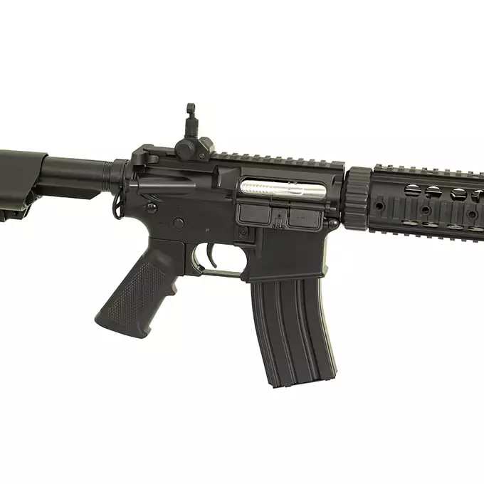 [Zestaw] CM.513 [CYMA] + Stalowy magazynek Mid-Cap na 150 kulek do serii AR-15/M4 - Black