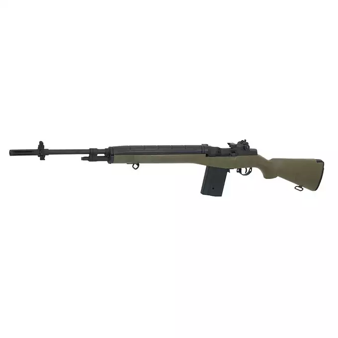 [Zestaw] CM.032 replika karabinu M14 - Olive Style [CYMA] + Stalowy magazynek Mi-Cap na 180 kulek do serii M14 - Black [CYMA]