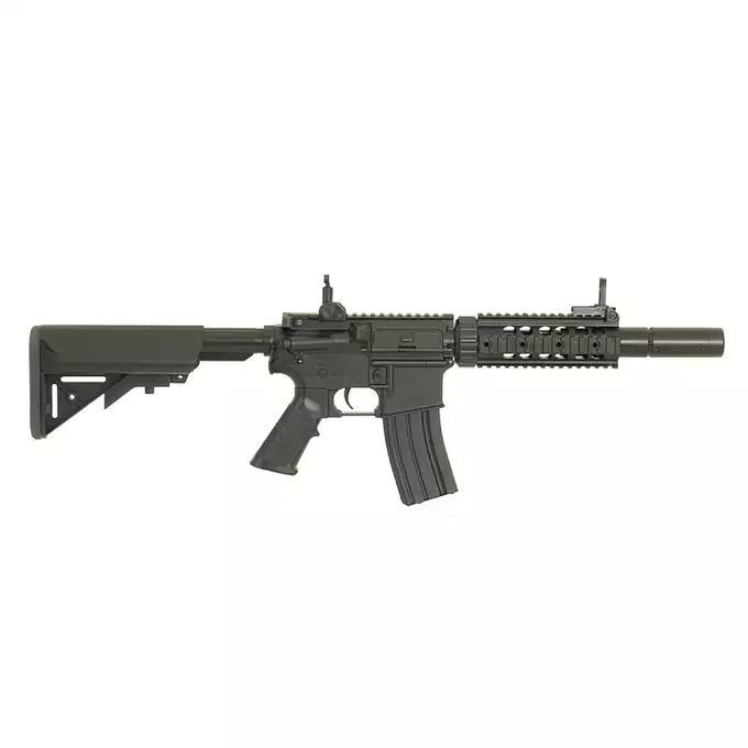 [Zestaw] CM.513 [CYMA] + Stalowy magazynek Mid-Cap na 150 kulek do serii AR-15/M4 - Black