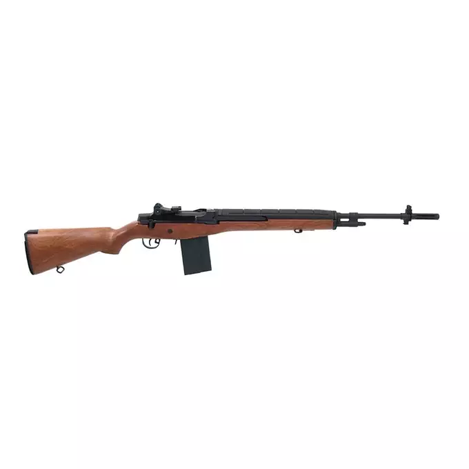 [Zestaw] CM.032 replika karabinu M14 - Wooden Style [CYMA] + Stalowy magazynek Mi-Cap na 180 kulek do serii M14 - Black [CYMA]