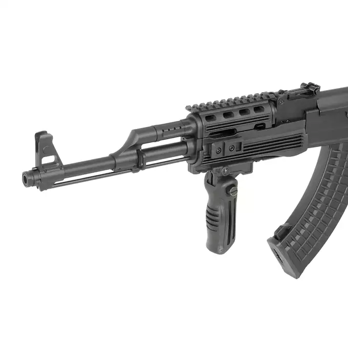 [Zestaw] CM.028U [CYMA] + Magazynek Mid-Cap na 140 kulek do AK47/AKM - Czarny [CYMA]