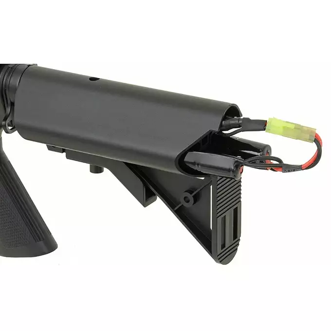 [Zestaw] CM.507 US Army M4 RIS carbine replica [CYMA] + Stalowy magazynek Mid-Cap na 150 kulek do serii AR-15/M4 - Black