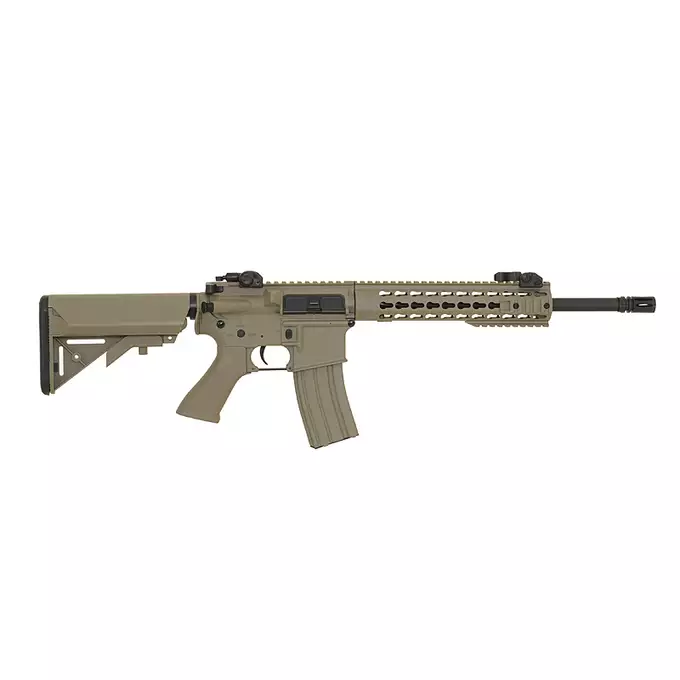 [Zestaw] CM.515 - Dark Earth [CYMA] + Stalowy magazynek Mid-Cap na 150 kulek do serii AR-15/M4 - Black