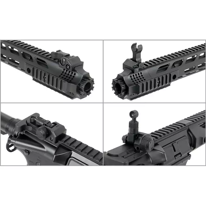 [Zestaw] CM.518 [CYMA] + Stalowy magazynek Mid-Cap na 150 kulek do serii AR-15/M4 - Black