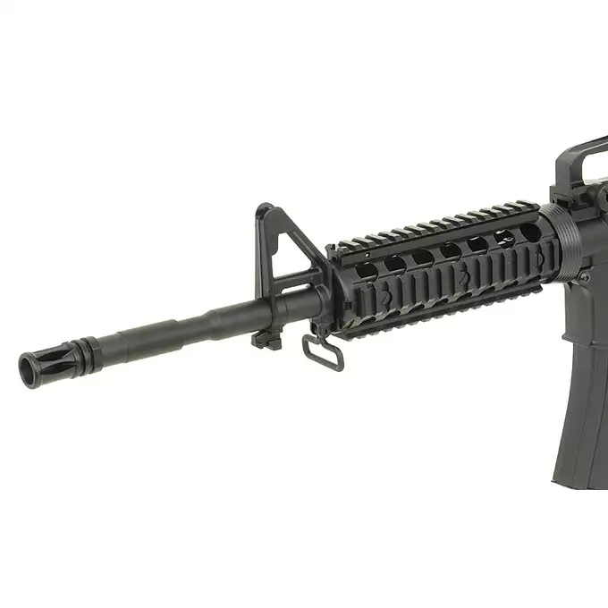[Zestaw] CM.507 US Army M4 RIS carbine replica [CYMA] + Stalowy magazynek Mid-Cap na 150 kulek do serii AR-15/M4 - Black