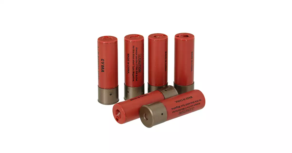 [Set] 30rd Shells for Airsoft Shotguns (6 pack) [CYMA] - Taiwangun