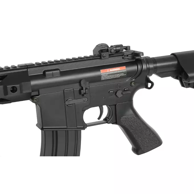 [Zestaw] CM.518 [CYMA] + Stalowy magazynek Mid-Cap na 150 kulek do serii AR-15/M4 - Black
