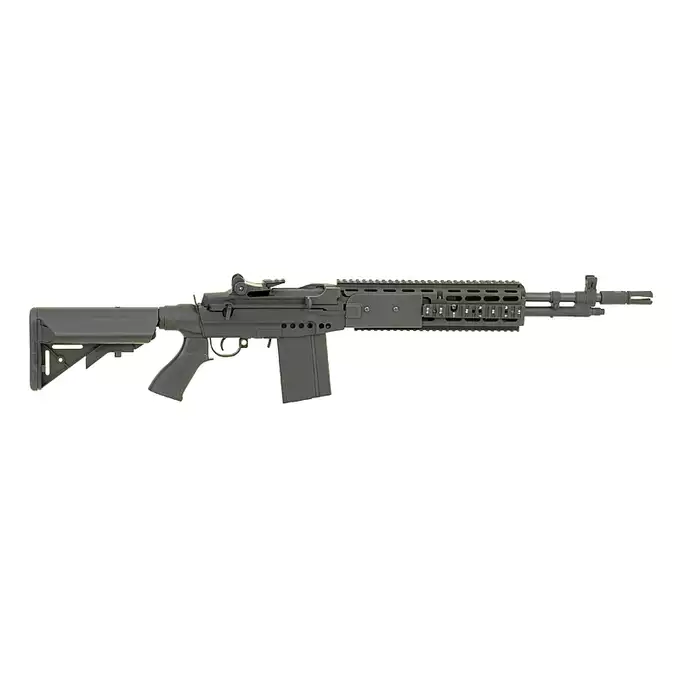 [Zestaw] CM.032 EBR black style [CYMA] + Stalowy magazynek Mi-Cap na 180 kulek do serii M14 - Black [CYMA]