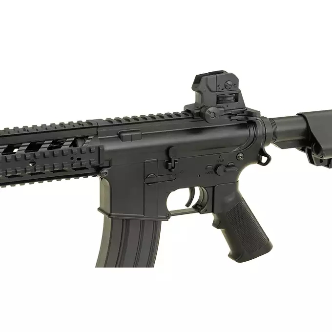 [Zestaw] CM.517 [CYMA] + Stalowy magazynek Mid-Cap na 150 kulek do serii AR-15/M4 - Black