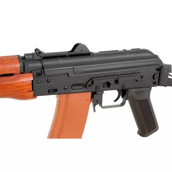 [Zestaw] CM.045A [CYMA] + Polimerowy magazynek Mid-Cap na 150 kulek do serii AK74 - Orange [CYMA]