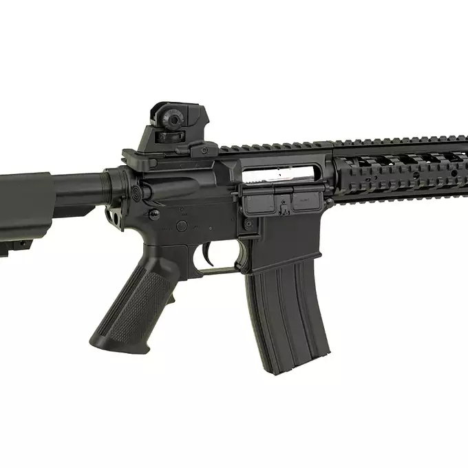 [Zestaw] CM.517 [CYMA] + Stalowy magazynek Mid-Cap na 150 kulek do serii AR-15/M4 - Black