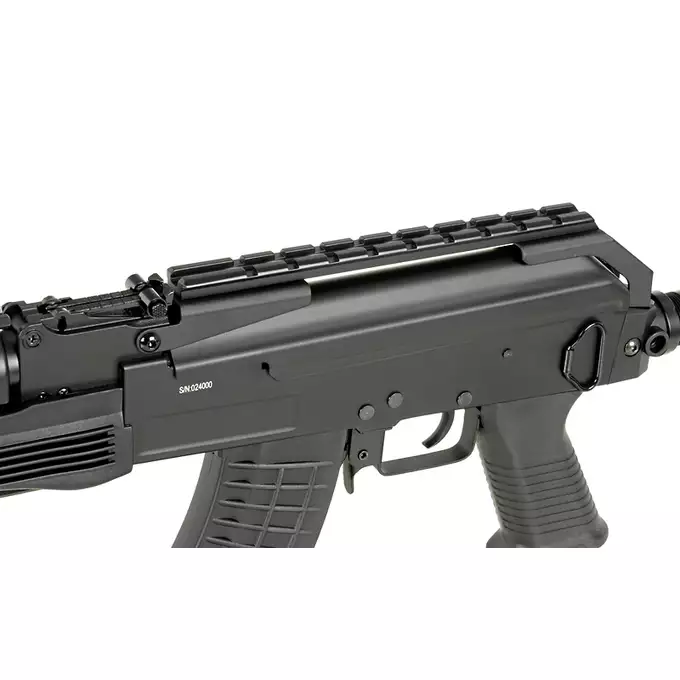 [Zestaw] CM.039C [CYMA] + Magazynek Mid-Cap na 140 kulek do AK47/AKM - Czarny [CYMA]