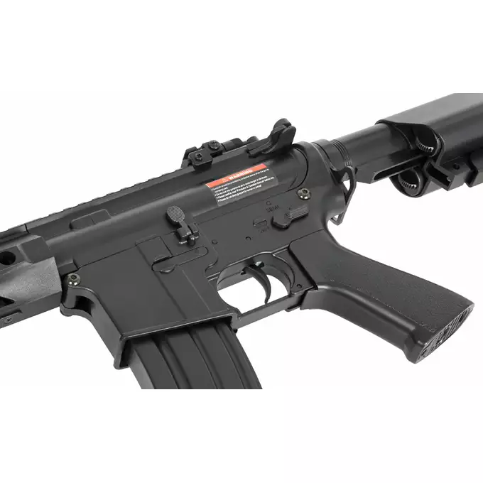 [Zestaw] CM.518 [CYMA] + Stalowy magazynek Mid-Cap na 150 kulek do serii AR-15/M4 - Black
