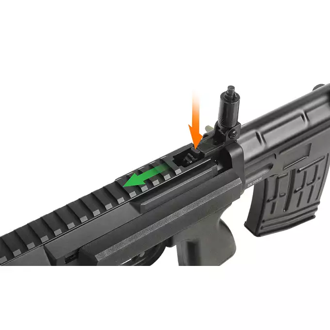 [Zestaw] CM.057C [CYMA] + Magazynek midcap na 100 kulek do serii SVD/SVU AEG [CYMA]
