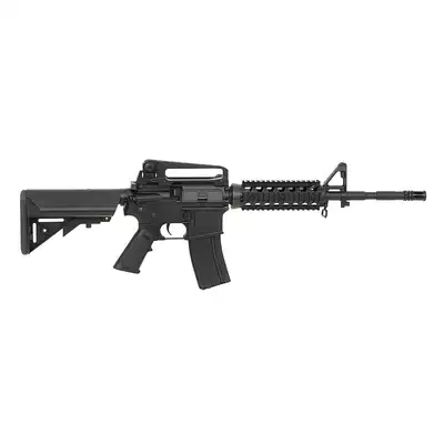 [Zestaw] CM.507 US Army M4 RIS carbine replica [CYMA] + Stalowy magazynek Mid-Cap na 150 kulek do serii AR-15/M4 - Black