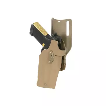 Airsoftowa kabura do pistoletów serii G z latarką - Coyote [WETAC]