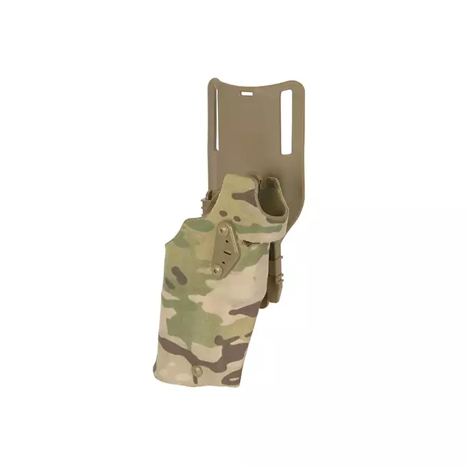 Airsoftowa kabura do pistoletów serii G z latarką - MULTICAMO [WETAC]