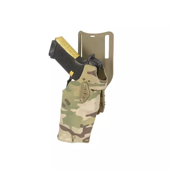 Airsoftowa kabura do pistoletów serii G z latarką - MULTICAMO [WETAC]