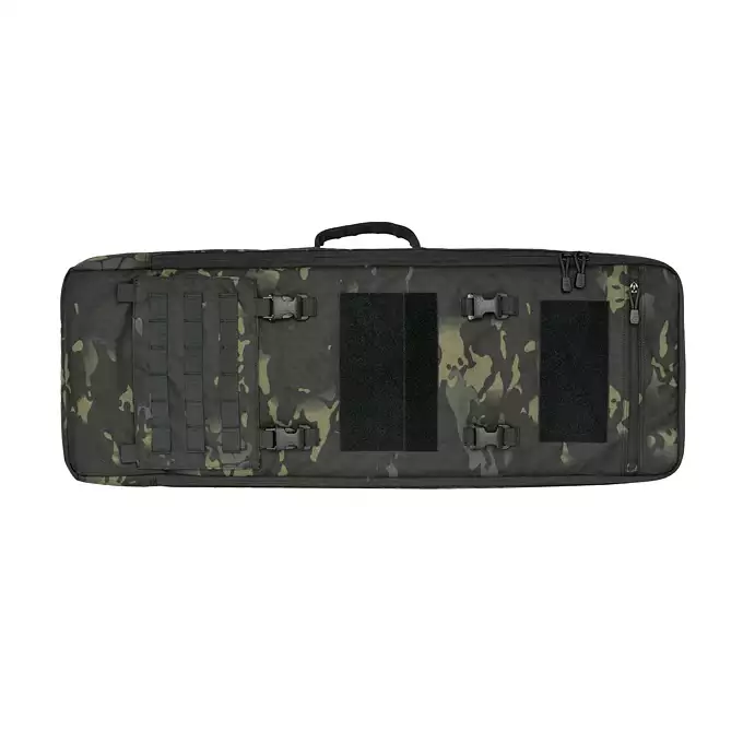 Sacoche a fusil 90cm TRAVEL avec panneau frontal a boucle - Multicam Black [8FIELDS]