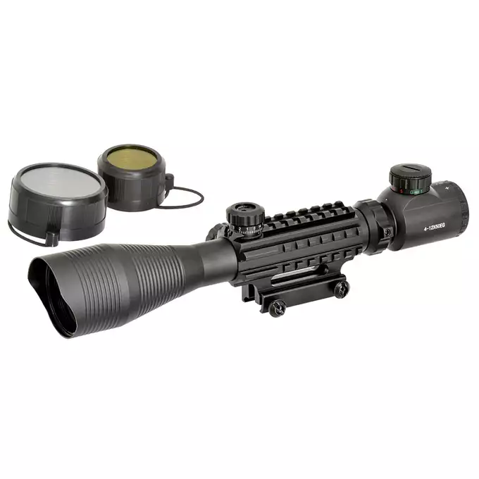 Mira telescópica 4-12x50EG con soporte integrado - Negro [PCS]