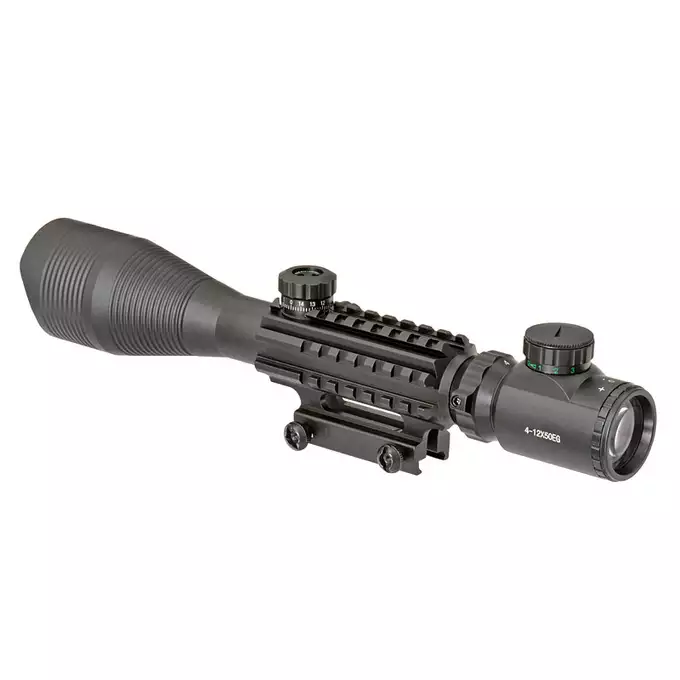 Mira telescópica 4-12x50EG con soporte integrado - Negro [PCS]