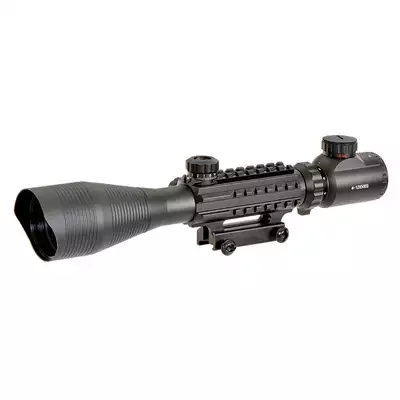 4-12x50EG Riflescope w/ Integrated Mount - Black [PCS]