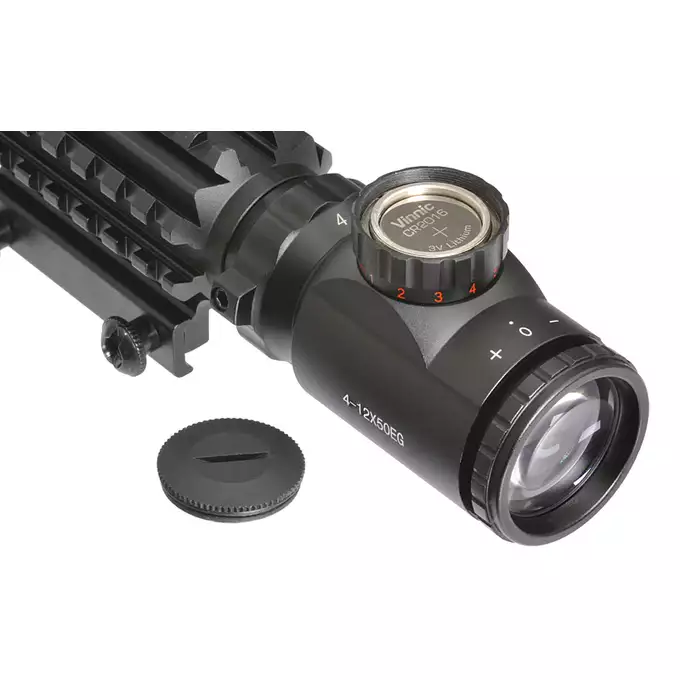 Mira telescópica 4-12x50EG con soporte integrado - Negro [PCS]