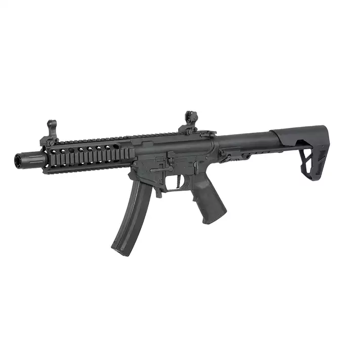 [Zestaw] PDW SBR Long - Black [King Arms] + AKUMULATOR AIRSOFTOWY 25C 800MAH 3S1P 11.1V LIPO GENS ACE G-TECH T-PLUG