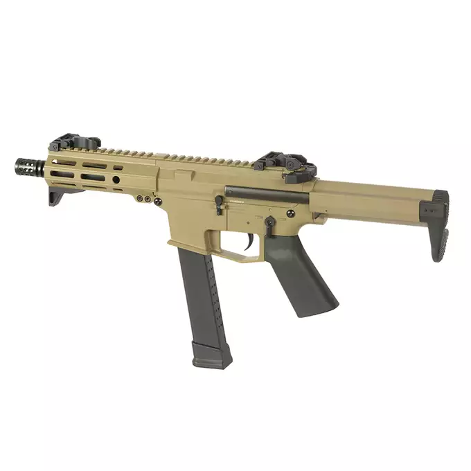 [Zestaw] Kompaktowa replika PDW Angstadt Arms UDP-9 G3 AEG - Tan [S&amp;T/EMG] + AKUMULATOR AIRSOFTOWY 25C 800MAH 3S1P 11.1V LIPO GENS ACE G-TECH T-PLUG