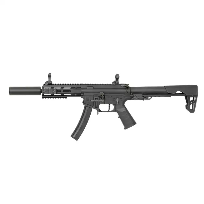 [Zestaw] PDW SBR SD - Black [King Arms] + AKUMULATOR AIRSOFTOWY 25C 800MAH 3S1P 11.1V LIPO GENS ACE G-TECH T-PLUG