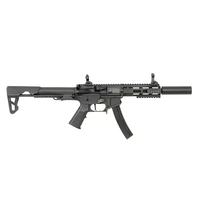 [Zestaw] PDW SBR SD - Black [King Arms] + AKUMULATOR AIRSOFTOWY 25C 800MAH 3S1P 11.1V LIPO GENS ACE G-TECH T-PLUG